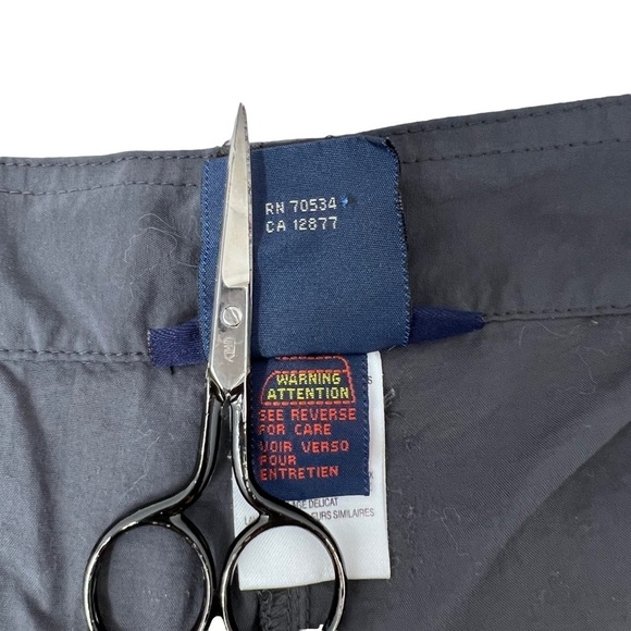 ExOfficio Bugs Away Gray Straight Leg Hiking Field Pants 14 Nylon High Waist - Picture 11 of 15